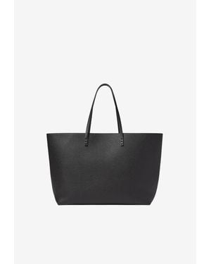 Fendi Medium Roll Leather Tote Bag - Black