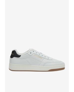 Saint Laurent Sl/61 Classic Leather Sneakers - White