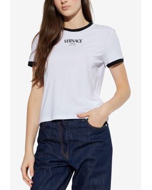 Versace Milano Logo T-Shirt - White
