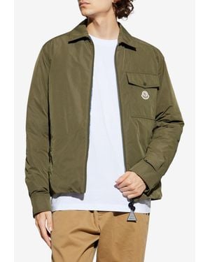Moncler Vigeon Zip-Up Jacket - Green