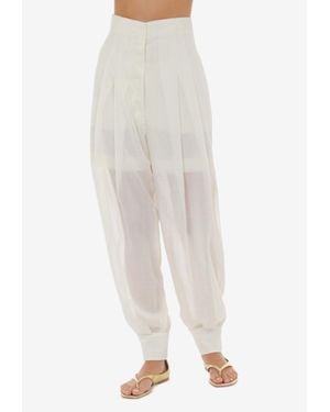 Philosophy Di Lorenzo Serafini Sheer Tapered Pants - White