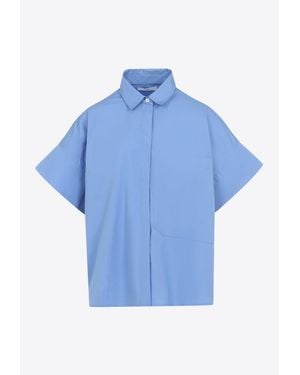 Co. Short-Sleeved Boxy Shirt - Blue