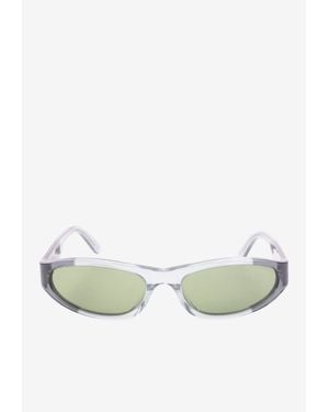 Marni Yozamei Oval Sunglasses - Green