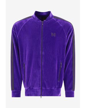 Needles Velvet Zip-Up Jacket - Purple