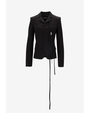 Ann Demeulemeester Pelagie Deconstructed Jacket - Black