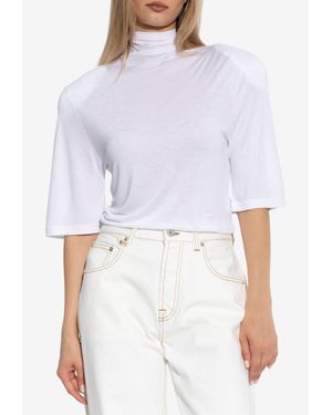 Jacquemus Spallina High-Neck Top - White