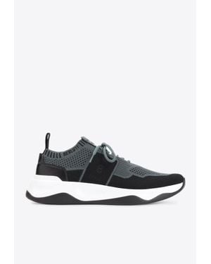 Berluti Shadow Knitted Low-Top Sneakers - White