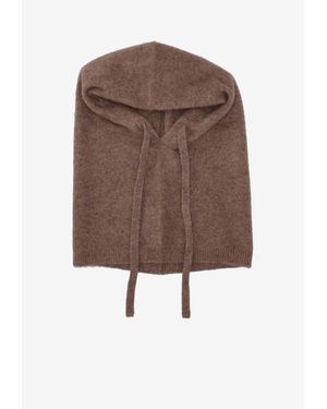 P.A.R.O.S.H. Lime Wool-Blend Balaclava - Brown