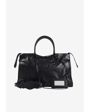 Balenciaga Large Le City Handbag - Black
