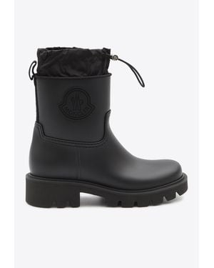 Moncler Kickstream Drawstring Rain Boots - Black