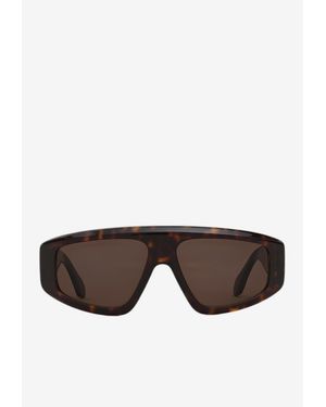 Alaïa Aviator Mask Sunglasses - Gray