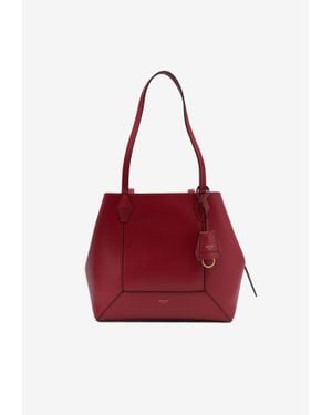 Jimmy Choo Small Diamond Leather Tote Bag - Red