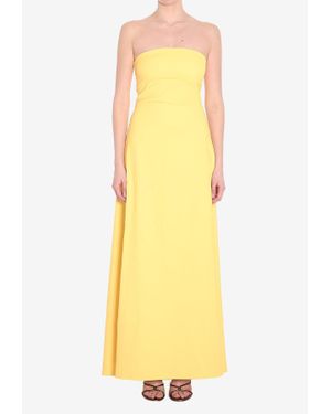 Jacquemus Strapless Bustier Maxi Dress - Yellow