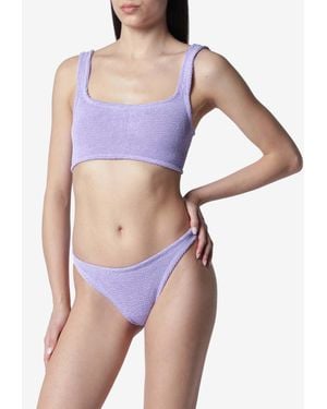 Hunza G Xandra Crinkled Bikini - Purple