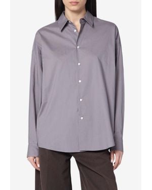 6397 New Uniform Long-Sleeved Shirt - Purple