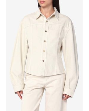 Haikure Denim Buttoned Shirt - Natural