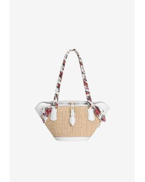 Dolce & Gabbana Coffa Capri Raffia Shoulder - Multicolour