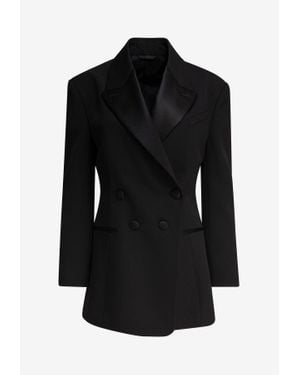Givenchy Double-Breasted Tuxedo Jacket - Black