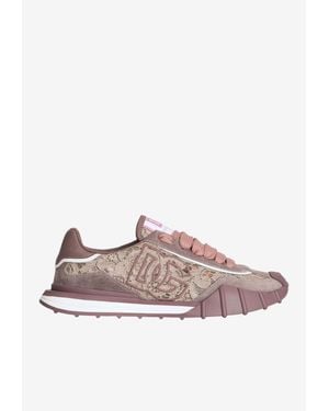 Dolce & Gabbana Dg Athletic Low-Top Lace Sneakers - Brown