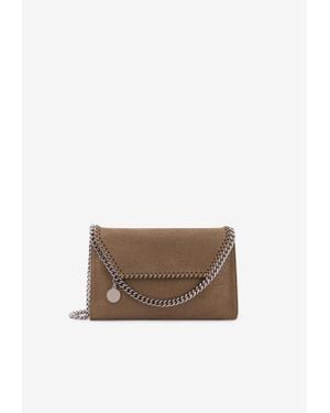 Stella McCartney Falabella Faux Suede Chain Clutch - White