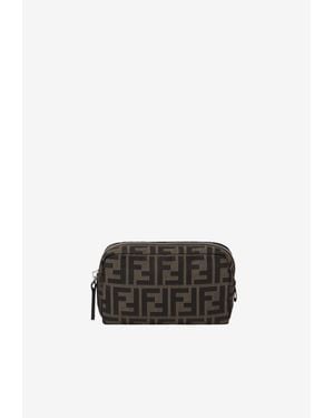 Fendi Small Superlight Ff Zucca Pouch Bag - White