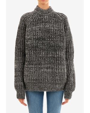 Plan C Wool Mélange Sweater - Gray