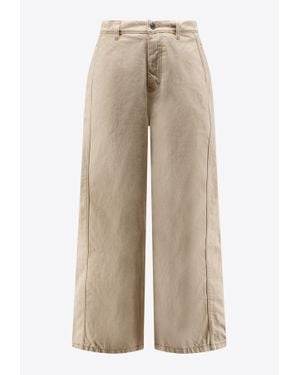 Ami Paris Essential Wide-Leg Jeans - Natural