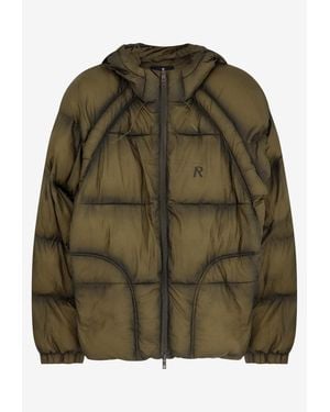 Represent Quilted Down Jacket - Green