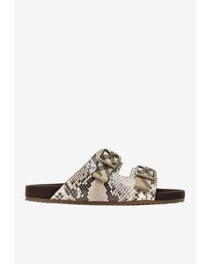 Burberry Urchin Sandals - White