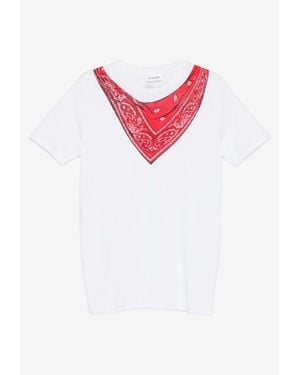 P.A.R.O.S.H. Cote Printed Bandana T-Shirt - Red