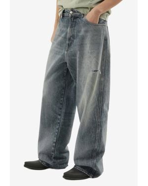 1989 STUDIO Washed Straight-Leg Jeans - Blue