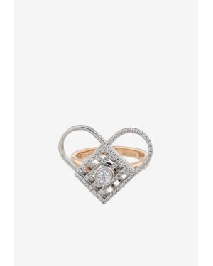 Djihan Unlock My Heart Diamond Ring - White