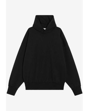 Fear Of God Logo Patch Hooded Sweatshirt - Black