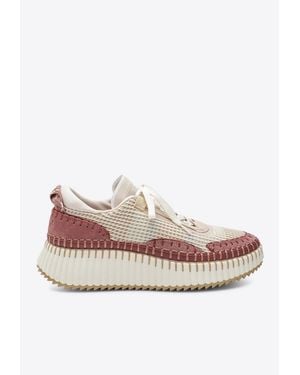Chloé Nama Low-Top Sneakers - Pink