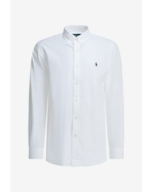 Polo Ralph Lauren Custom-Fit Buttoned Shirt - White