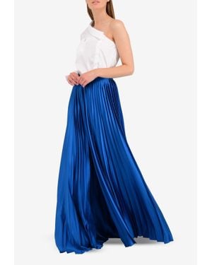 Prabal Gurung Pleated Palazzo Pants - Blue