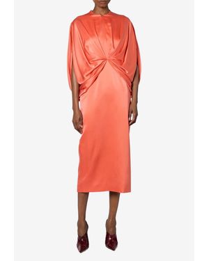 ROKSANDA Tari Silk Midi Dress - Orange