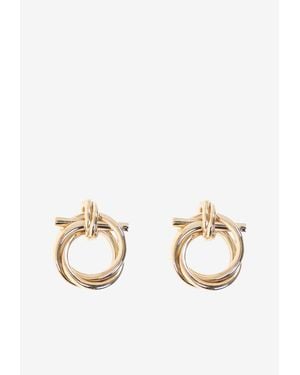 Ferragamo Gancini Stud Earrings - Natural