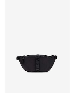 Moschino Logo Nylon Belt Bag - White