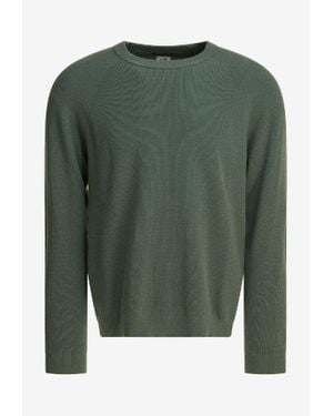 C.P. Company Wool-Blend Crewneck Sweater - Green