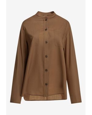 Herno Combed Casual Shirt - Brown