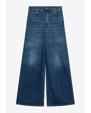 Chloé Flared Washed Jeans - Blue