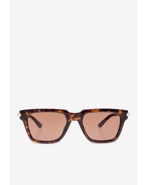 McQueen T-Bar Icon Square Sunglasses - Pink
