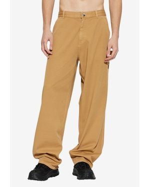 Moncler Wide-Leg Cargo Pants - Natural