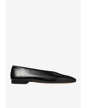 Jimmy Choo Margot Soft Biker Leather Flats - White
