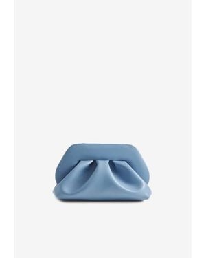 THEMOIRÈ Medium Bios Vegan Leather Clutch Bag - Blue