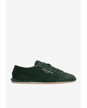 Dolce & Gabbana Lipari Low-Top Suede Sneakers - Green