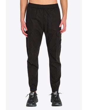 Stone Island Pantalone Regular Tapered in Black for Men | Lyst
