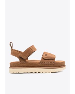 UGG Goldenstar Suede Sandals - Brown