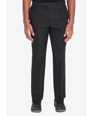 Gucci Straight-Leg Tailored Trousers - Black